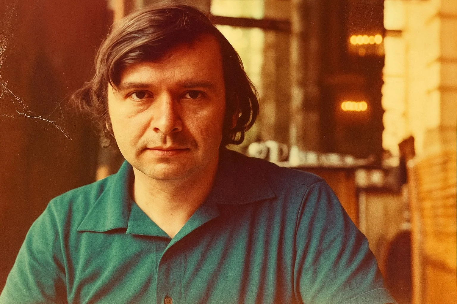 Solomon Epstein with a green T-Shirt